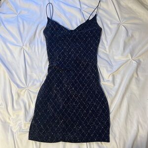 Navy blue homecoming dress